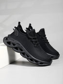 Homens esportes correndo preto sapatos de corrida tênis casuais marrom ao ar livre malha respirável feminino luz absorção de choque tênis preto