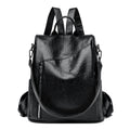 Mochila anti-roubo para mulheres, grande capacidade, bolsa de ombro única, couro macio, mochila de estudante escolar, alta qualidade, fêmea, novo, 2022, 2024