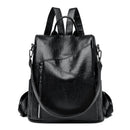 Mochila anti-roubo para mulheres, grande capacidade, bolsa de ombro única, couro macio, mochila de estudante escolar, alta qualidade, fêmea, novo, 2022, 2024