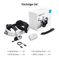 Bobovr s3 pro 10000mah bateria cabeça cinta para meta quest 3/quest 3s com cabeça ar condicionado vr acessórios melhorar suporte