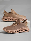 Homens esportes correndo preto sapatos de corrida tênis casuais marrom ao ar livre malha respirável feminino luz absorção de choque tênis preto