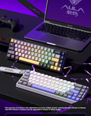 AULA WIN60 Teclado com interruptor magnético Gatilho rápido 8K Retorno RGB Hotswap 60% Teclado para jogos personalizado