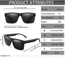 Luxo quadrado vintage polarizado ciclismo óculos de sol das mulheres dos homens moda viagem condução pesca óculos de sol masculino uv400