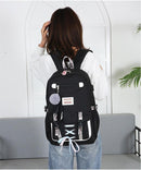 Mochila Feminina com Entrada USB e Trava Anti-Roubo